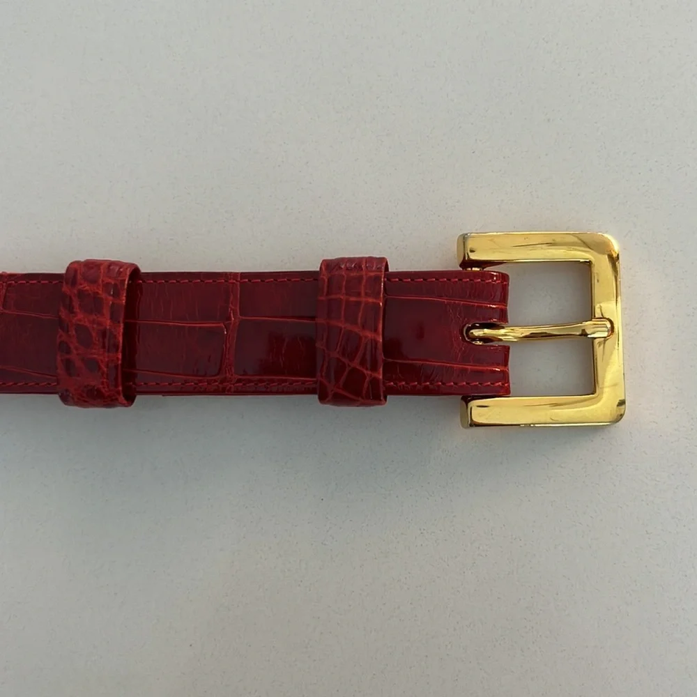 Alligator Roman Studs Gold Hardware  1